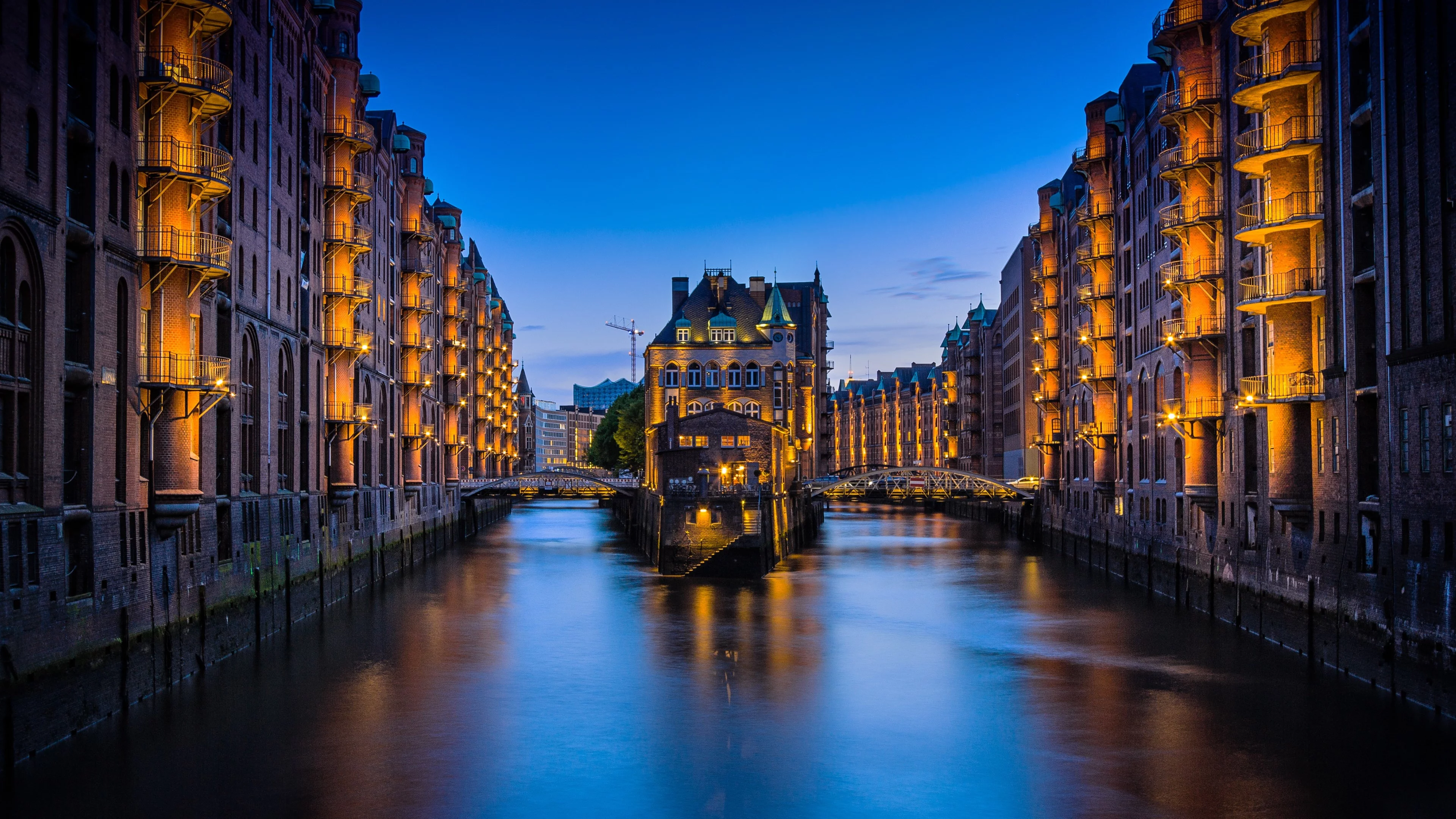 The speicherstadt in Hamburg, Germany